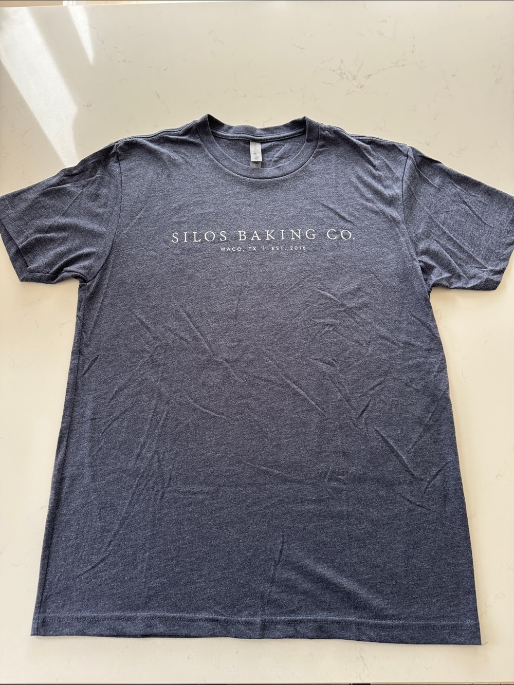 Women's Magnolia Silos Baking Co Navy T-Shirt Size: M NWOT
